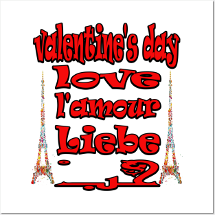 valentine's day  love l'amour liebe حب Posters and Art